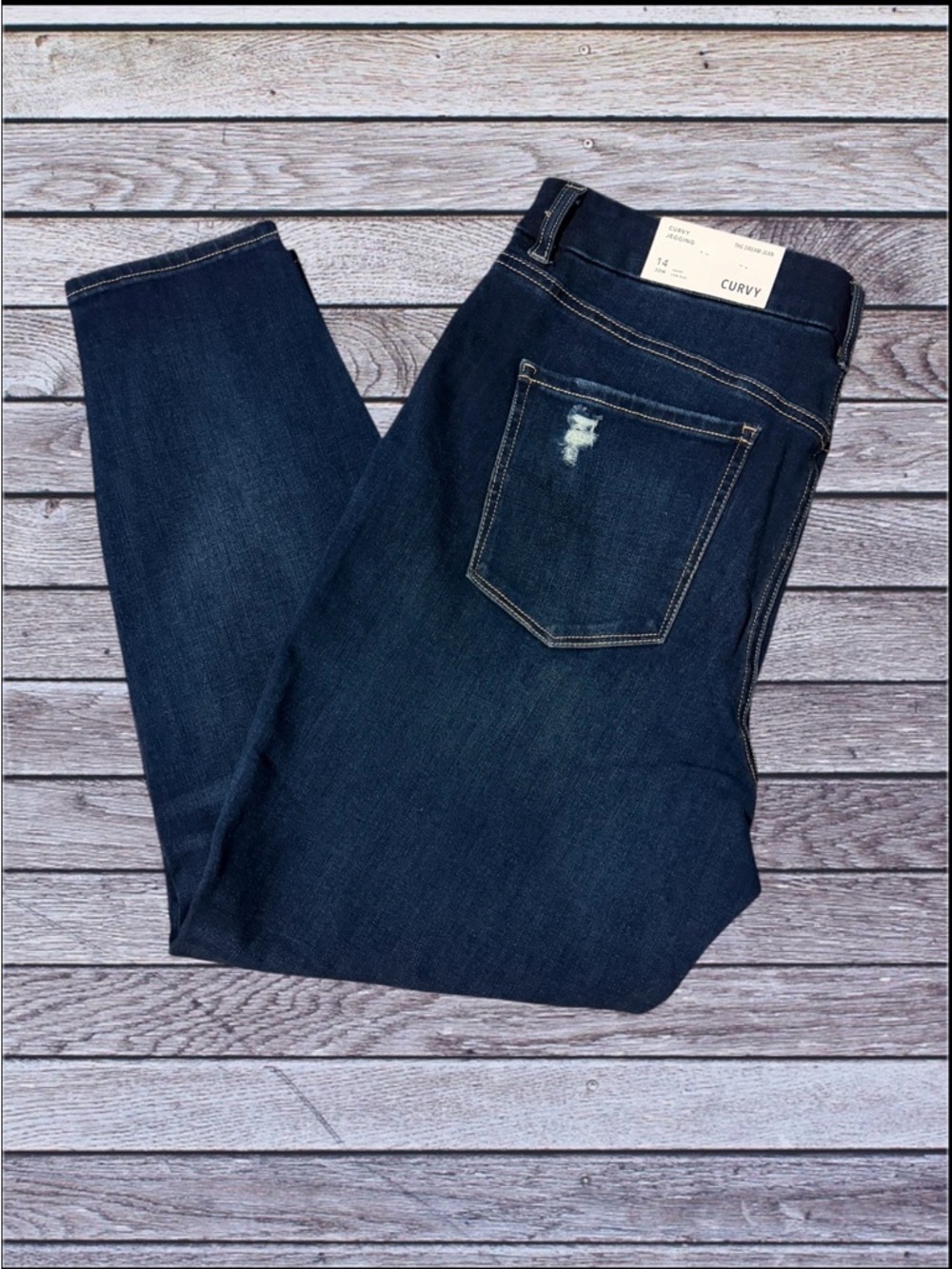 American Eagle Outfitters Distressed Dream Jean Curvy Short Low-rise Jeggings